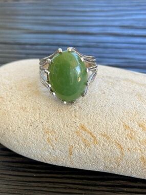 Jade & Sterling Ring